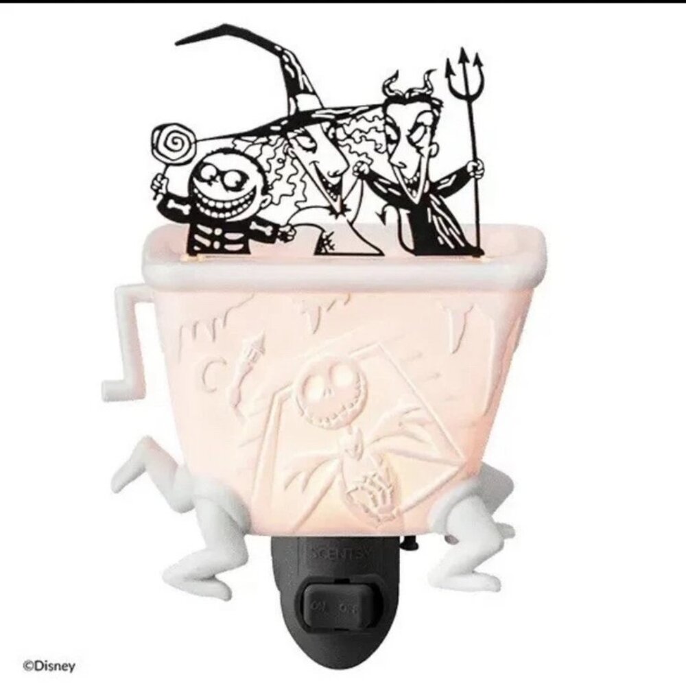 Scentsy Nightmare Before Christmas Lock Shock and Barrel Mini Warmer (Retired)